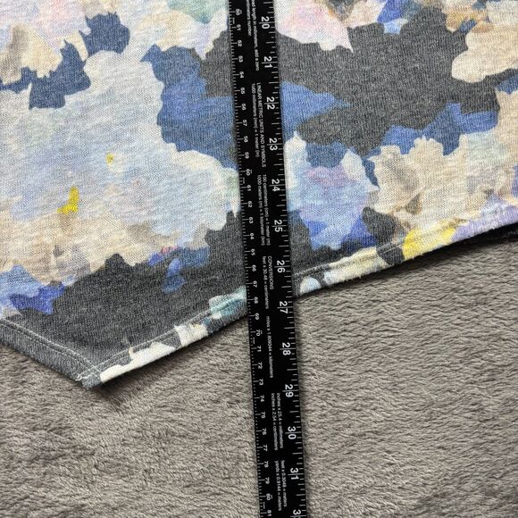 Soft Surroundings Asymmetrical Hem Lightweight Sweater Watercolor Small F151 - Picture 5 of 9